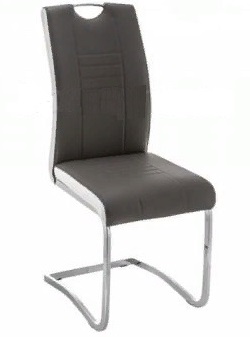 Металлический стул с металлическим сидением