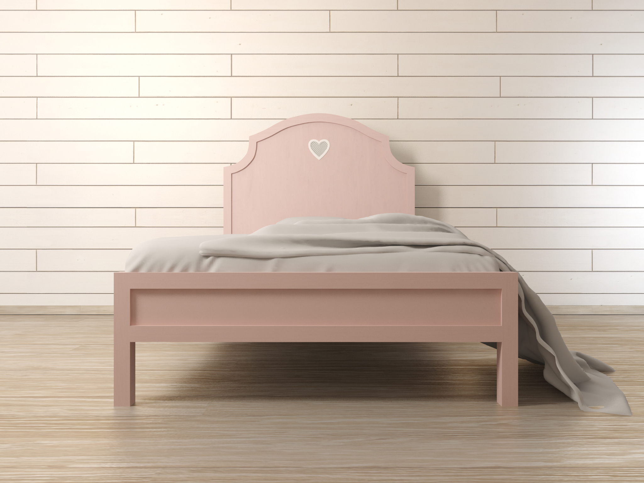 Односпальная кровать в много мебели