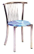 стул металлический из верзалита